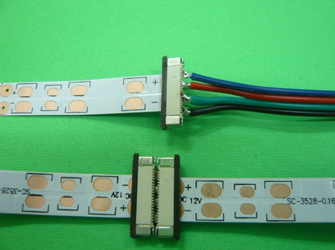 LED strip connector